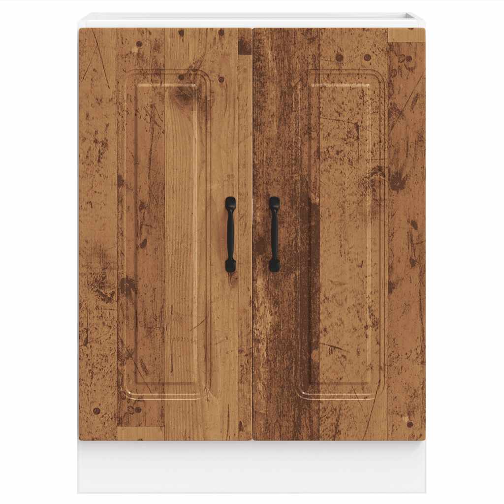vidaXL Sink Base Cabinet "Kalmar" Old Wood 60x46x81,5 cm Engineered Wood