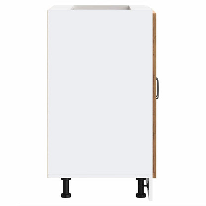 vidaXL Sink Base Cabinet Kalmar Old Wood 60x46x81.5 cm Engineered Wood