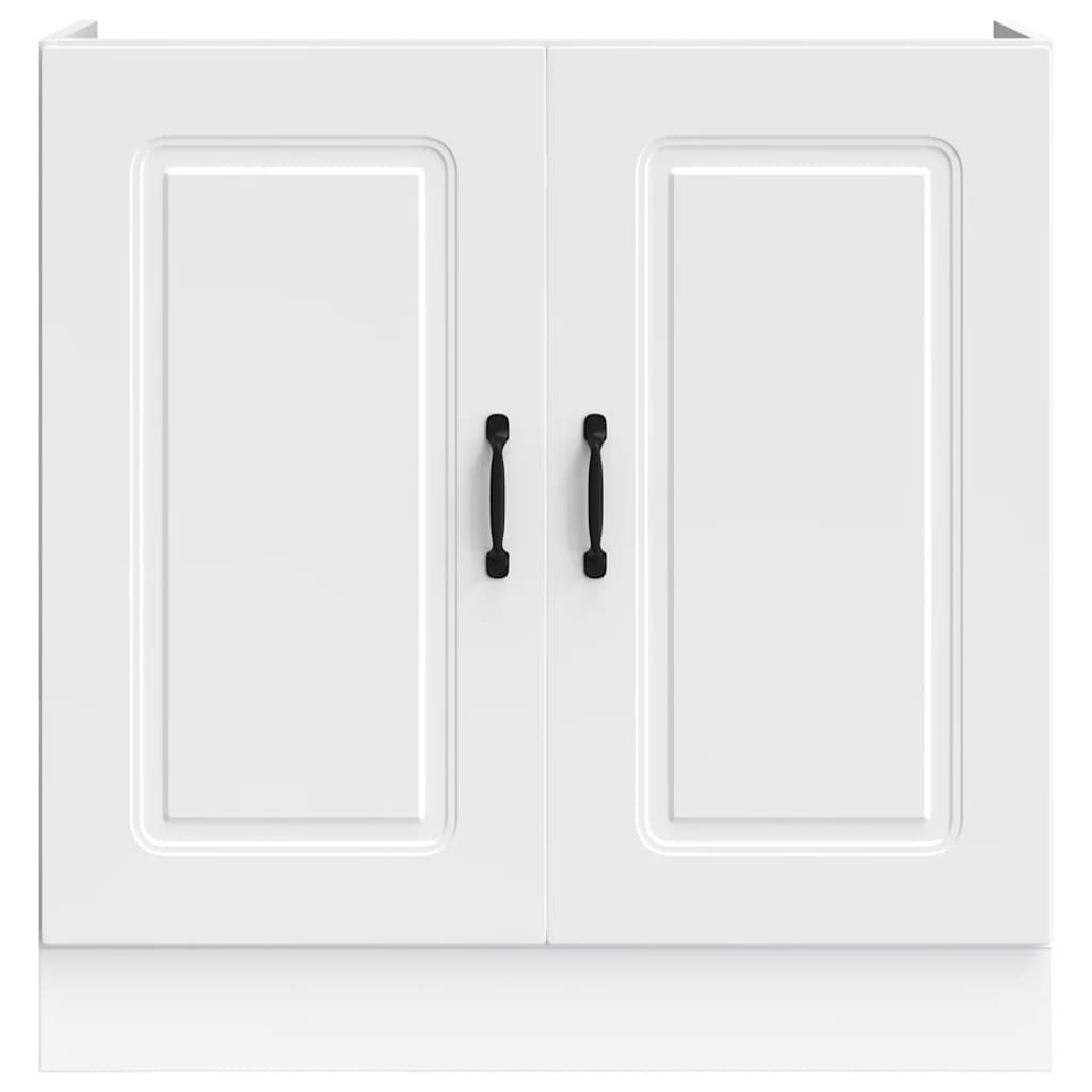 vidaXL Sink Base Cabinet "Kalmar" White 80x46x81,5 cm Engineered Wood