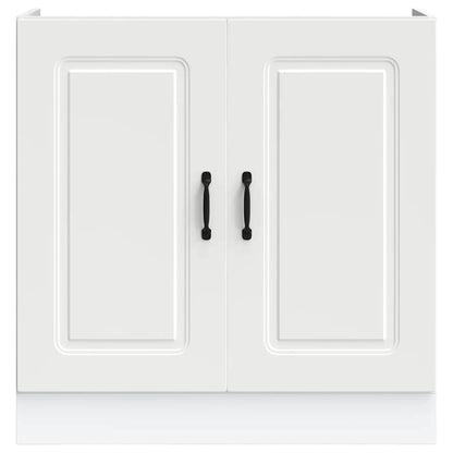 vidaXL Sink Base Cabinet "Kalmar" White 80x46x81,5 cm Engineered Wood