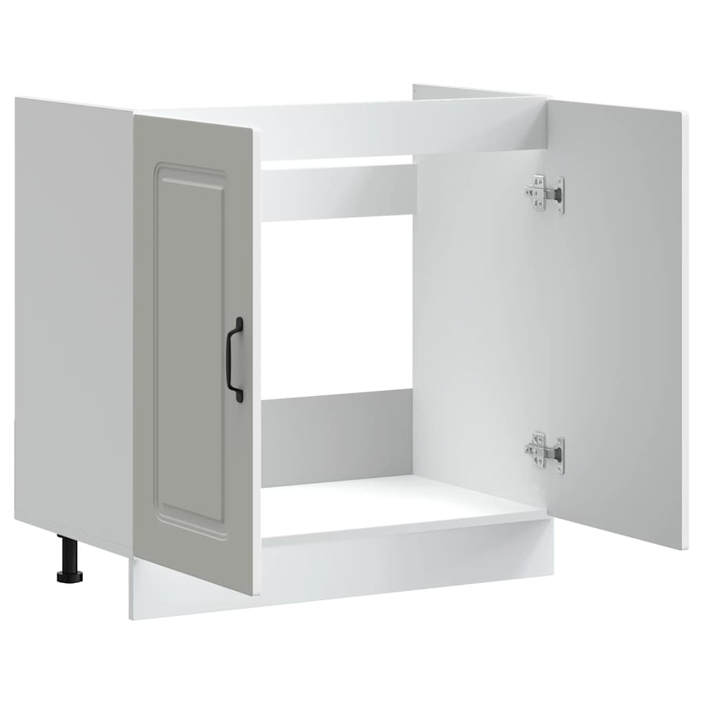vidaXL Sink Base Cabinet "Kalmar" White 80x46x81,5 cm Engineered Wood