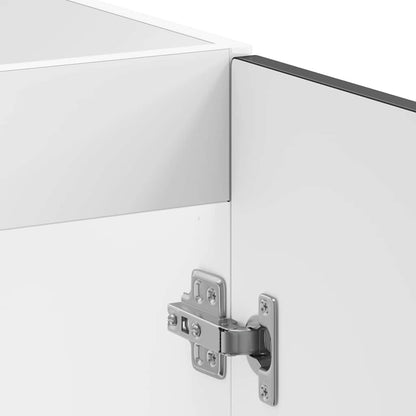 vidaXL Sink Base Cabinet Kalmar Black 80x46x81.5 cm Engineered Wood