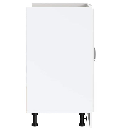 vidaXL Sink Base Cabinet Kalmar High Gloss White 80x46x81.5 cm Engineered Wood