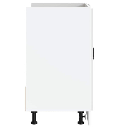 vidaXL Sink Base Cabinet "Kalmar" High Gloss White 80x46x81,5 cm Engineered Wood