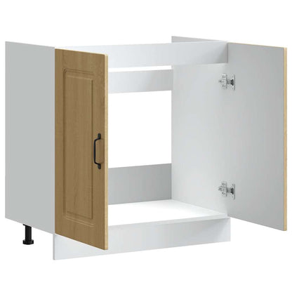 vidaXL Sink Base Cabinet "Kalmar" Sonoma Oak 80x46x81,5 cm Engineered Wood