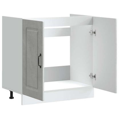 vidaXL Sink Base Cabinet Kalmar Concrete Grey 80x46x81.5 cm Engineered Wood