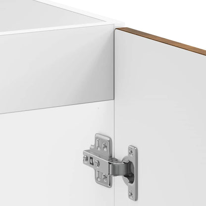 vidaXL Sink Base Cabinet Kalmar Smoked Oak 80x46x81.5 cm Engineered Wood