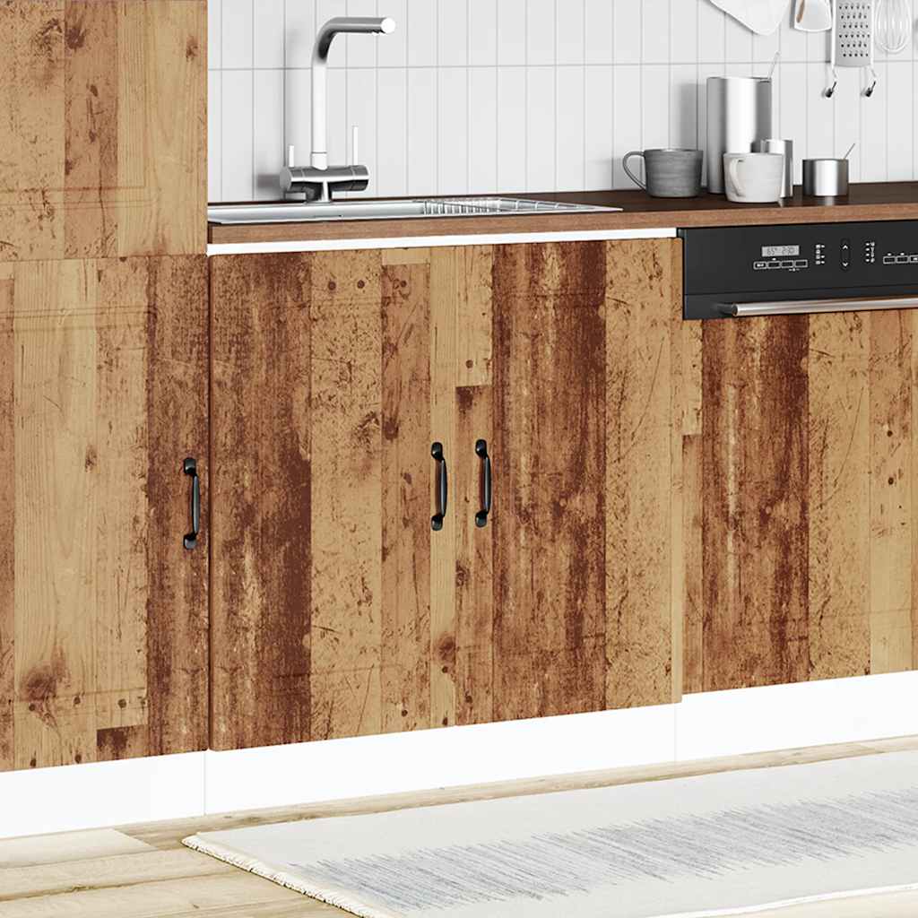 vidaXL Sink Base Cabinet "Kalmar" Old Wood 80x46x81,5 cm Engineered Wood