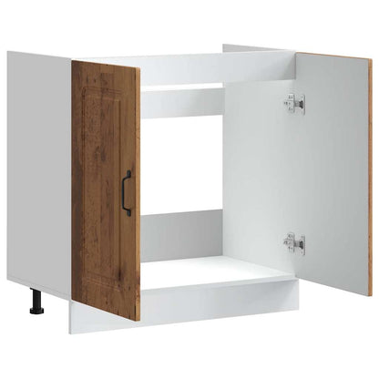 vidaXL Sink Base Cabinet "Kalmar" Old Wood 80x46x81,5 cm Engineered Wood