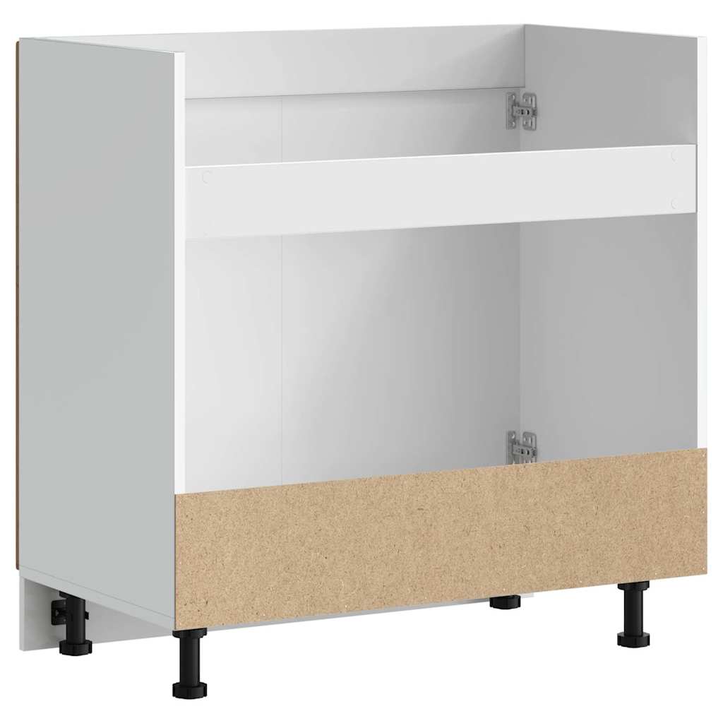 vidaXL Sink Base Cabinet Kalmar Old Wood 80x46x81.5 cm Engineered Wood