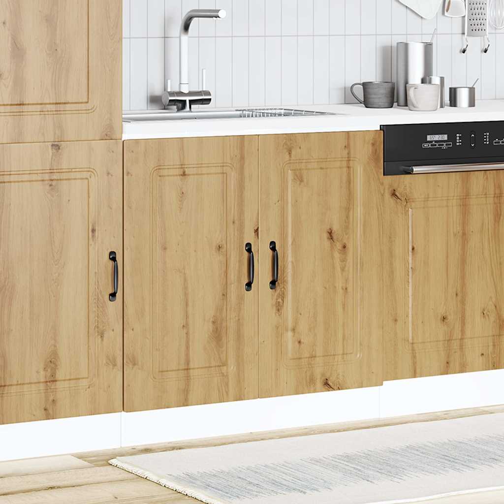 vidaXL Sink Base Cabinet Kalmar Artisan Oak 80x46x81.5 cm Engineered Wood