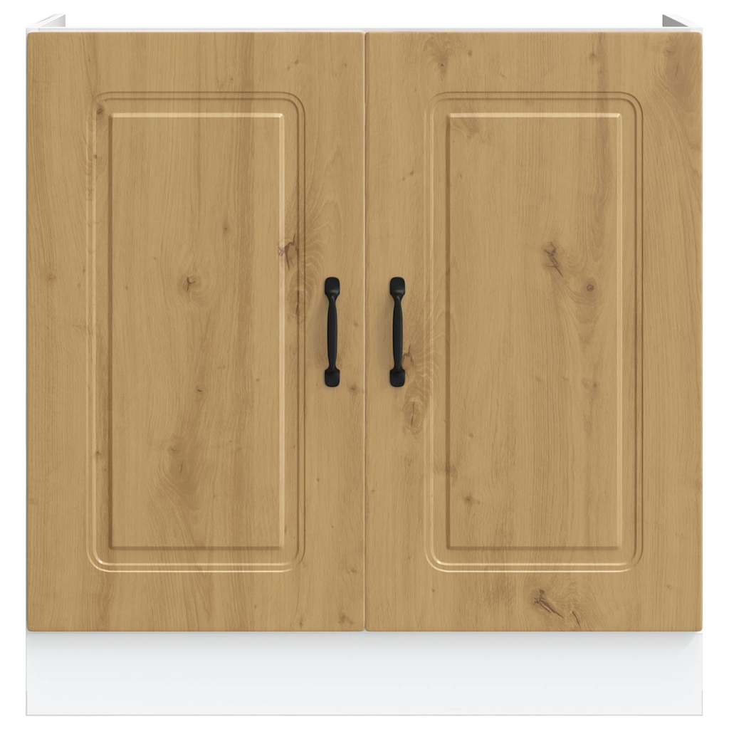 vidaXL Sink Base Cabinet Kalmar Artisan Oak 80x46x81.5 cm Engineered Wood