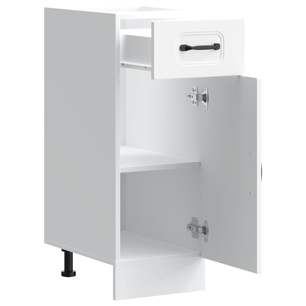vidaXL Kitchen Base Cabinet Kalmar White Engineered Wood
