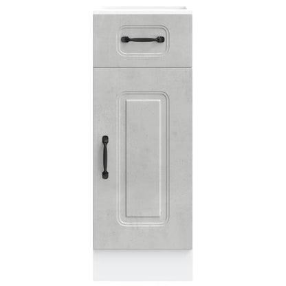 vidaXL Kitchen Base Cabinet "Kalmar" Concrete Grey Engineered Wood