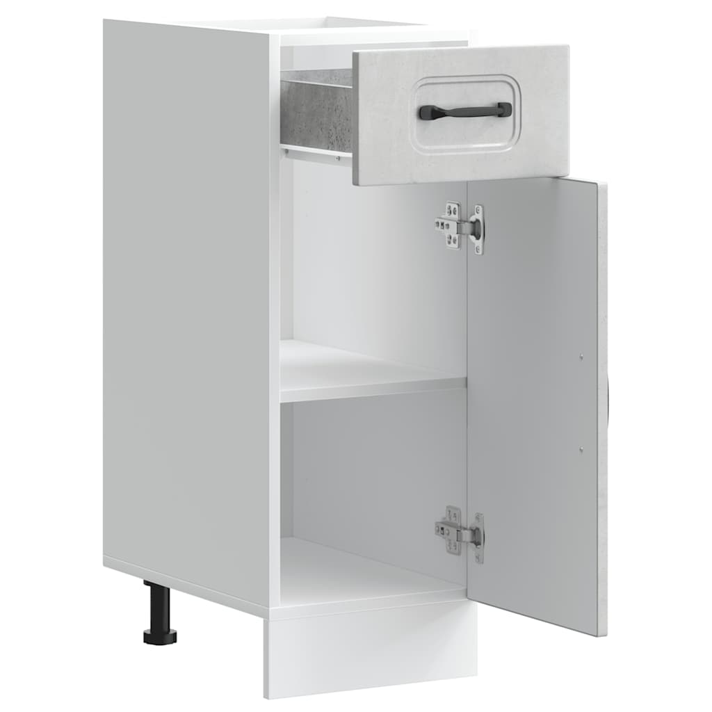 vidaXL Kitchen Base Cabinet Kalmar Concrete Grey Engineered Wood