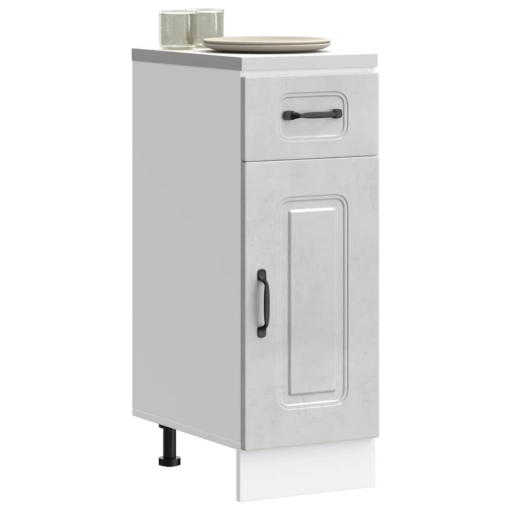 vidaXL Kitchen Base Cabinet "Kalmar" Concrete Grey Engineered Wood