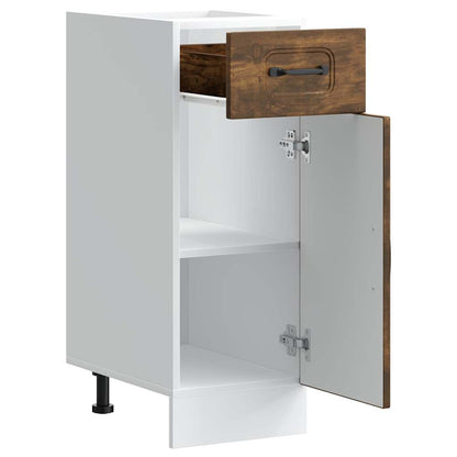 vidaXL Kitchen Base Cabinet "Kalmar" Smoked Oak Engineered Wood