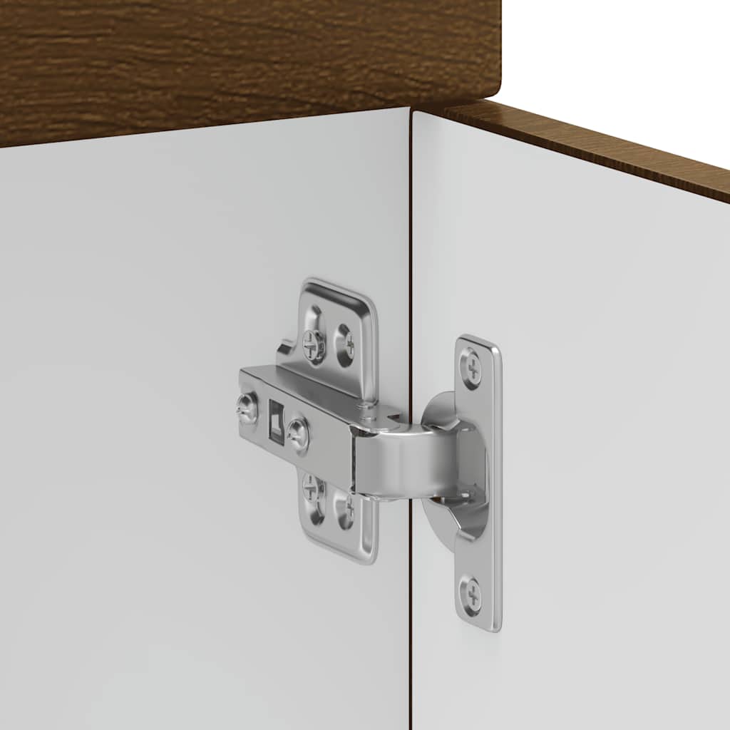 vidaXL Kitchen Base Cabinet "Kalmar" Smoked Oak Engineered Wood