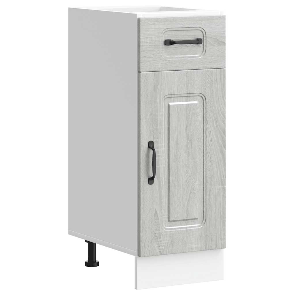 vidaXL Kitchen Base Cabinet Kalmar Grey Sonoma Engineered Wood