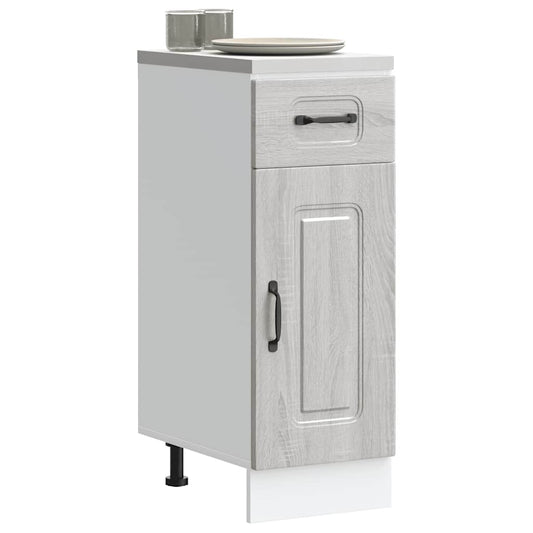 vidaXL Kitchen Base Cabinet "Kalmar" Grey Sonoma Engineered Wood