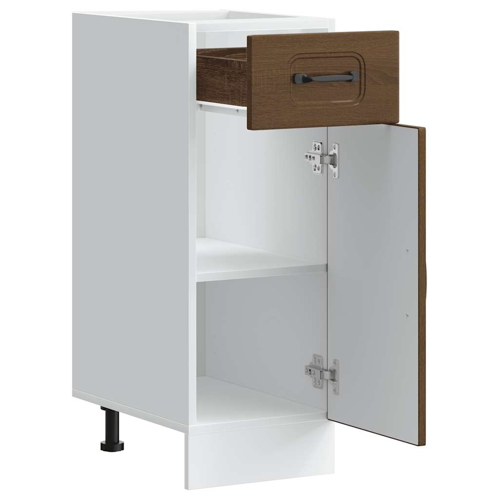vidaXL Kitchen Base Cabinet Kalmar Brown Oak Engineered Wood