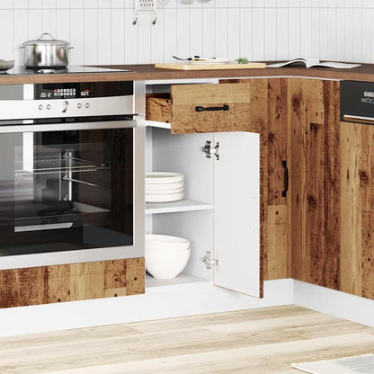 vidaXL Kitchen Base Cabinet "Kalmar" Old Wood Engineered Wood