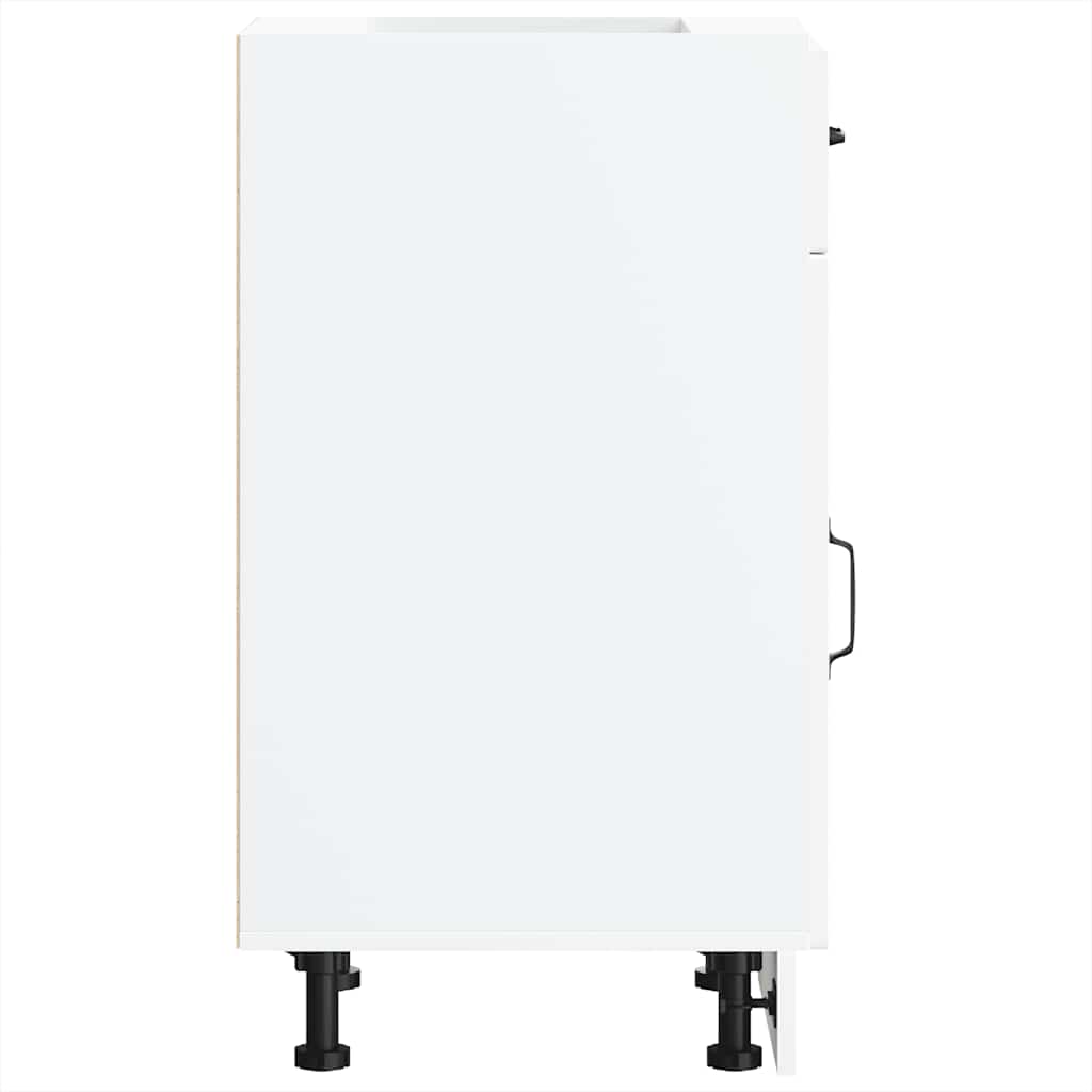 vidaXL Kitchen Base Cabinet Kalmar White Engineered Wood