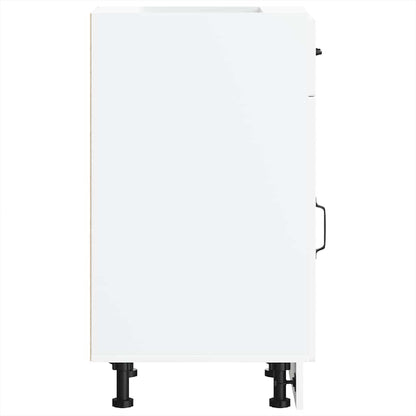 vidaXL Kitchen Base Cabinet Kalmar White Engineered Wood