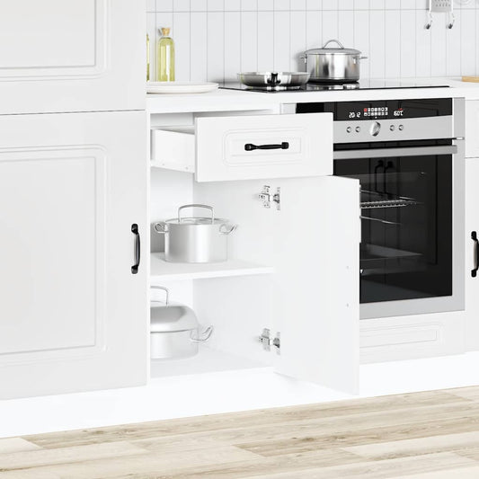 vidaXL Kitchen Base Cabinet Kalmar White Engineered Wood