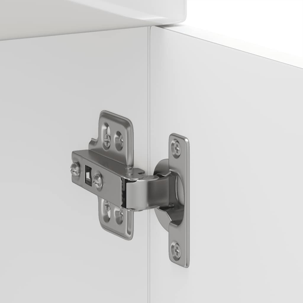 vidaXL Kitchen Base Cabinet Kalmar High Gloss White Engineered Wood
