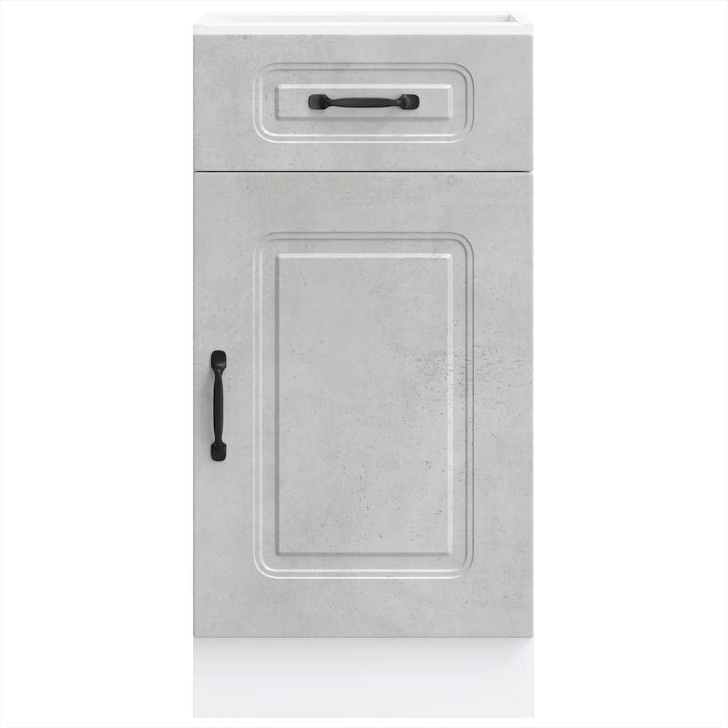 vidaXL Kitchen Base Cabinet Kalmar Concrete Grey Engineered Wood
