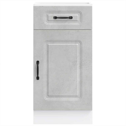 vidaXL Kitchen Base Cabinet Kalmar Concrete Grey Engineered Wood