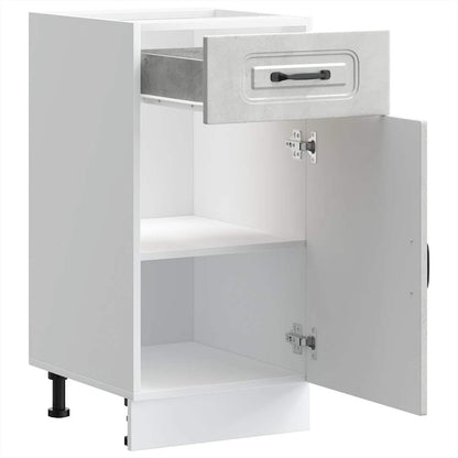 vidaXL Kitchen Base Cabinet Kalmar Concrete Grey Engineered Wood