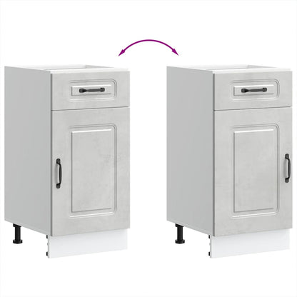 vidaXL Kitchen Base Cabinet Kalmar Concrete Grey Engineered Wood