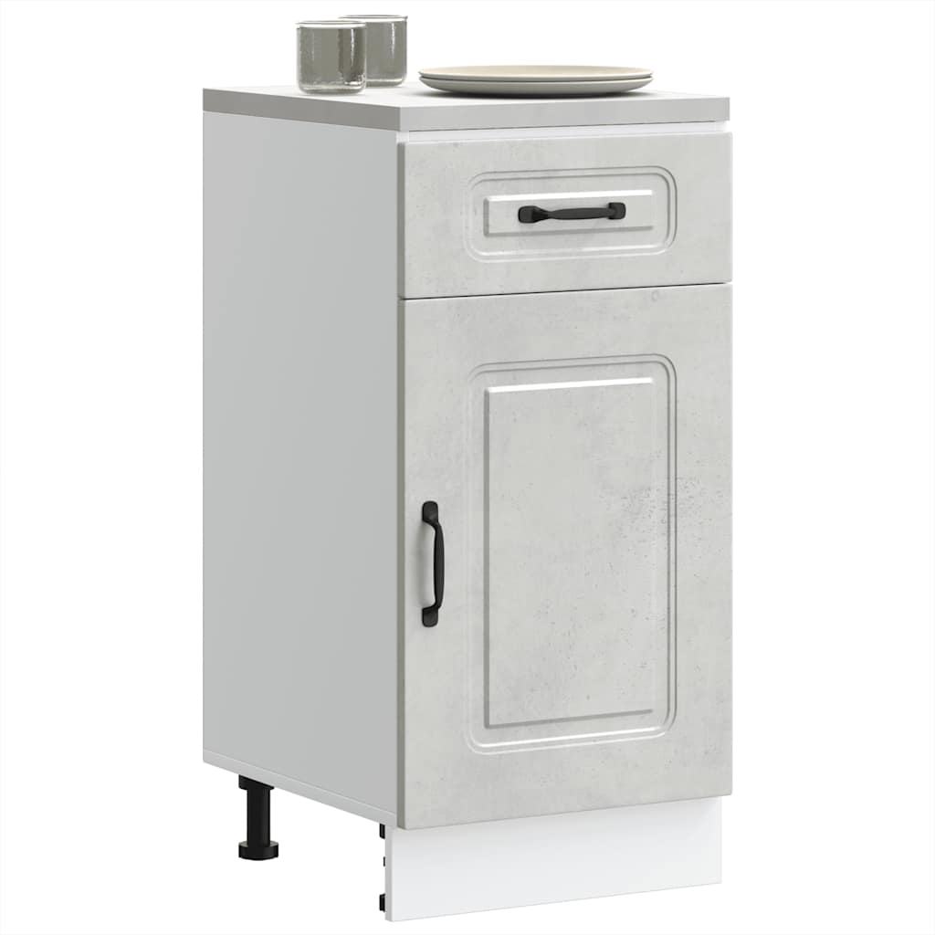 vidaXL Kitchen Base Cabinet Kalmar Concrete Grey Engineered Wood