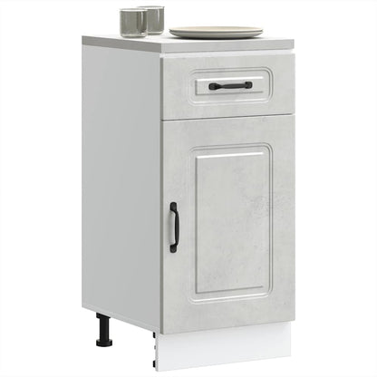 vidaXL Kitchen Base Cabinet Kalmar Concrete Grey Engineered Wood