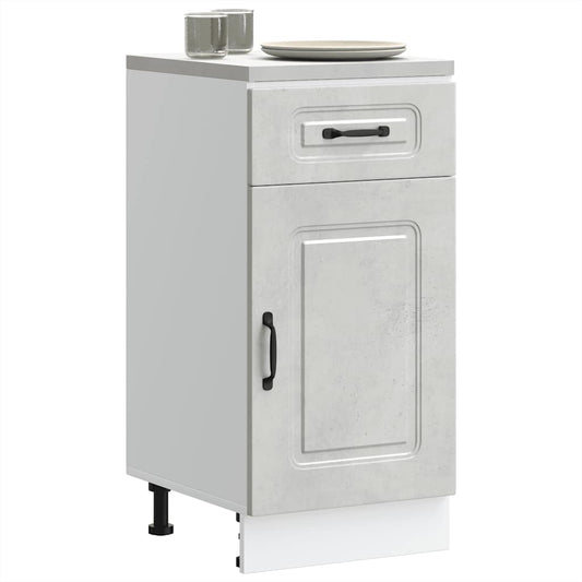 vidaXL Kitchen Base Cabinet "Kalmar" Concrete Grey Engineered Wood