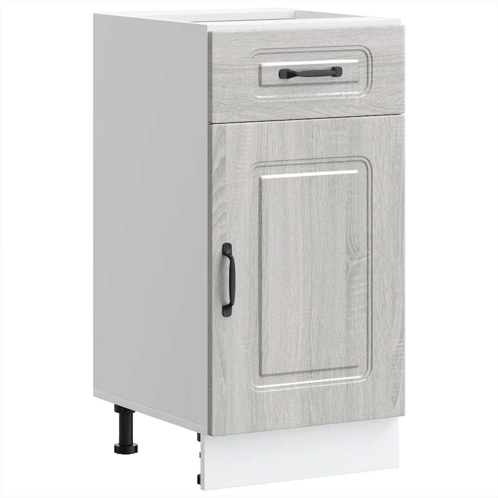 vidaXL Kitchen Base Cabinet "Kalmar" Grey Sonoma Engineered Wood