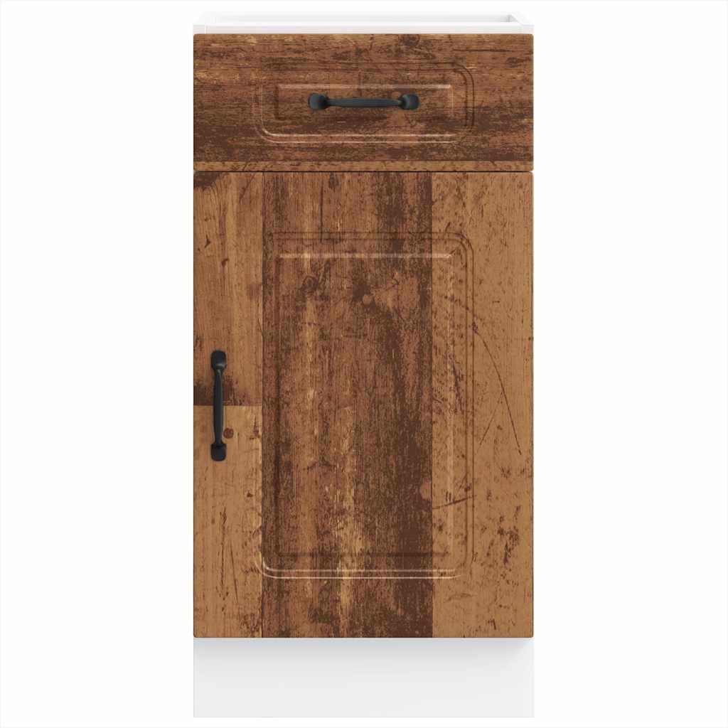 vidaXL Kitchen Base Cabinet "Kalmar" Old Wood Engineered Wood