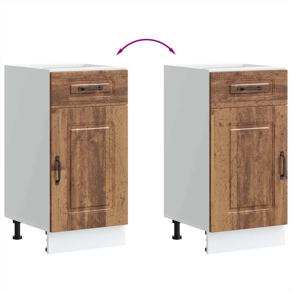 vidaXL Kitchen Base Cabinet Kalmar Old Wood Engineered Wood