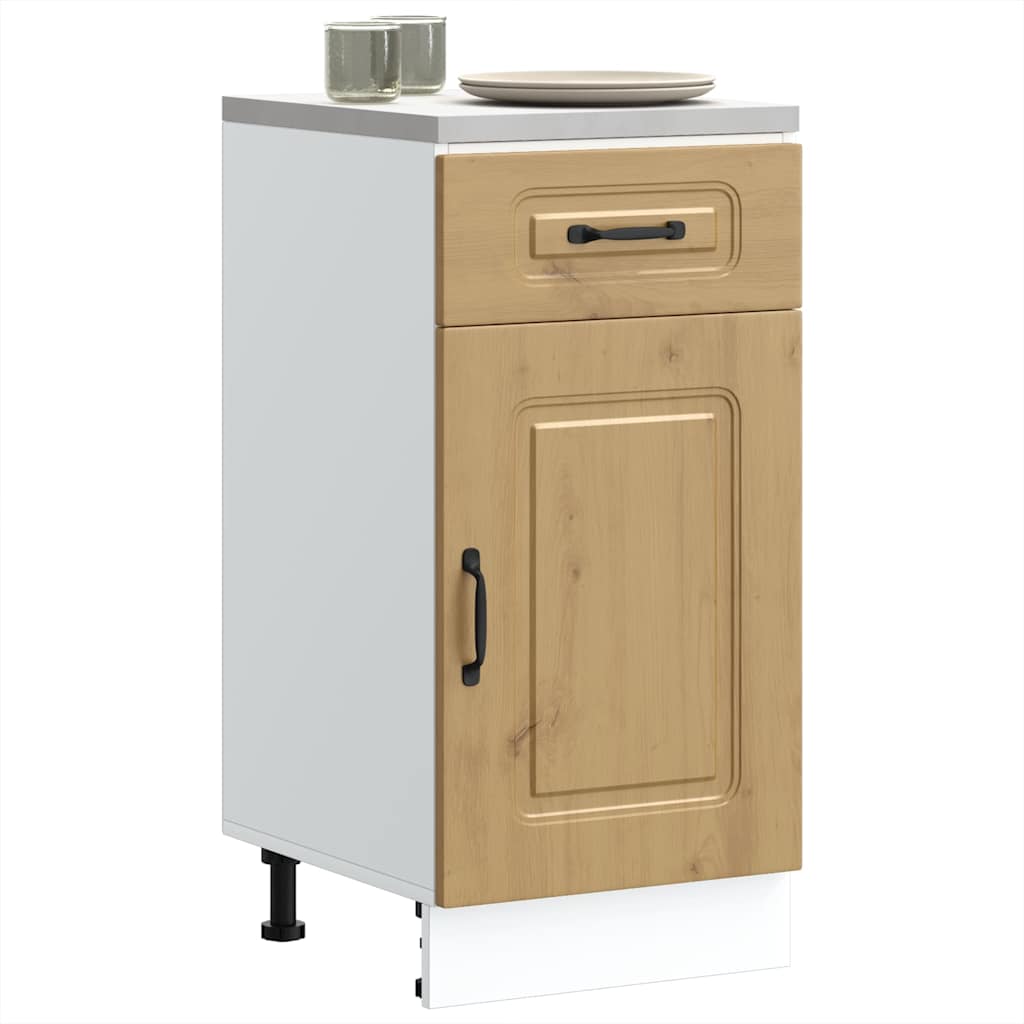 vidaXL Kitchen Base Cabinet "Kalmar" Artisan Oak Engineered Wood