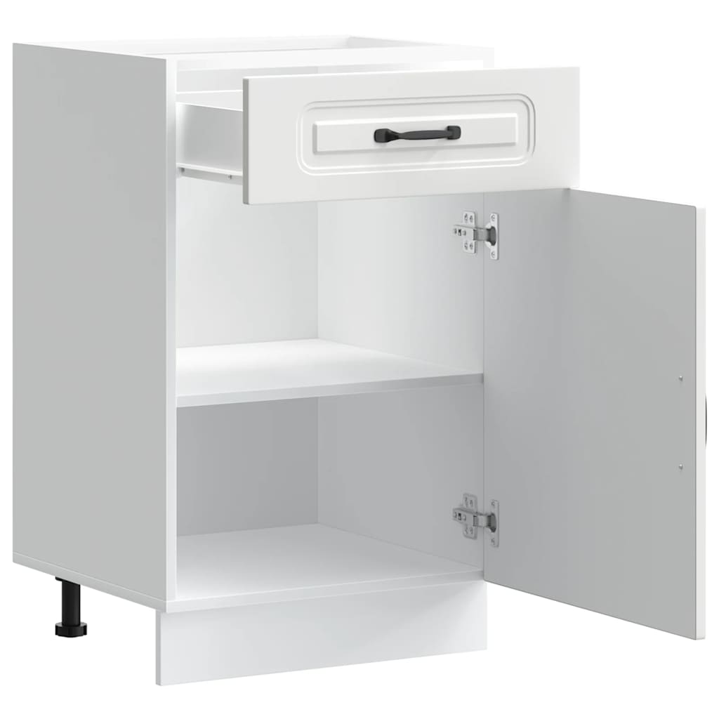 vidaXL Kitchen Base Cabinet Kalmar White Engineered Wood