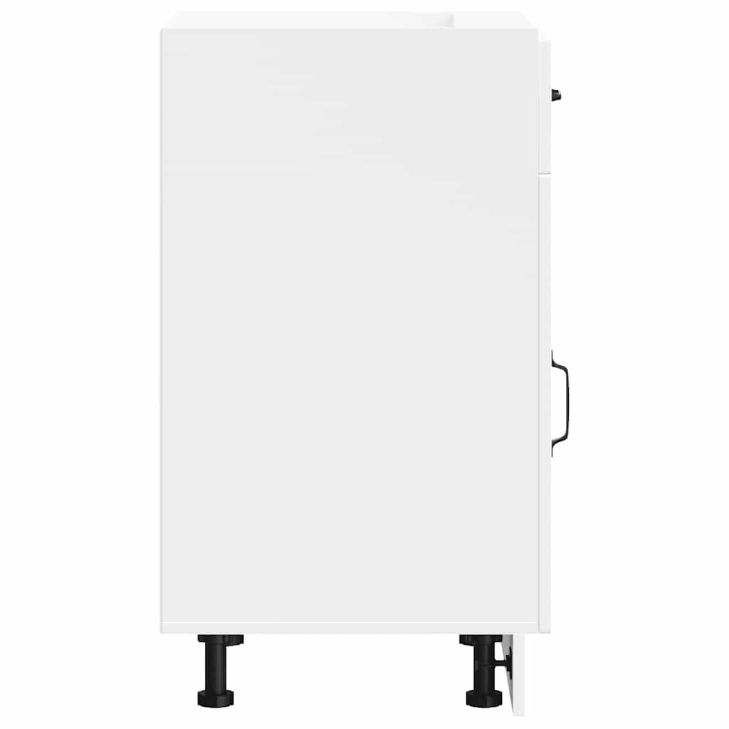 vidaXL Kitchen Base Cabinet Kalmar White Engineered Wood