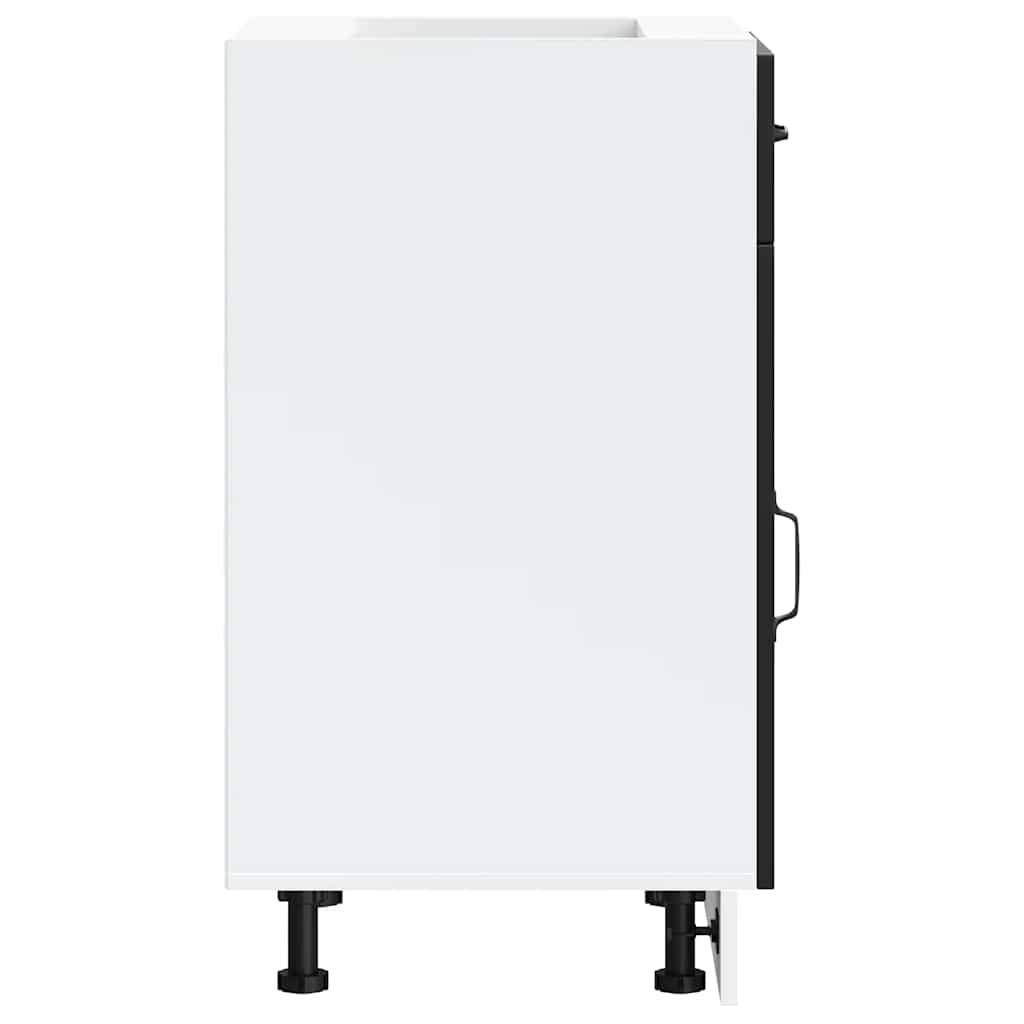 vidaXL Kitchen Base Cabinet Kalmar Black Engineered Wood