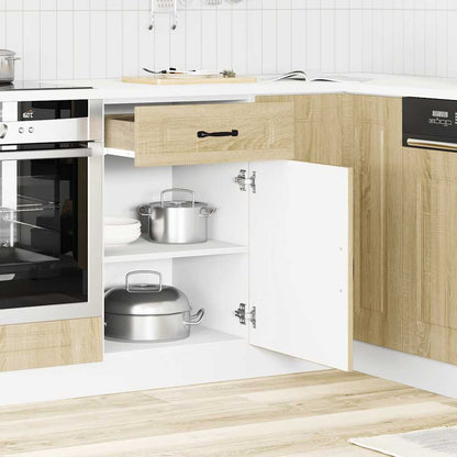 vidaXL Kitchen Base Cabinet "Kalmar" Sonoma Oak Engineered Wood