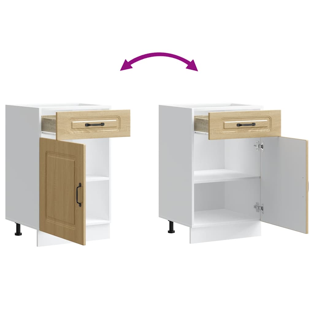 vidaXL Kitchen Base Cabinet "Kalmar" Sonoma Oak Engineered Wood