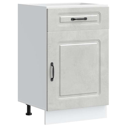 vidaXL Kitchen Base Cabinet "Kalmar" Concrete Grey Engineered Wood