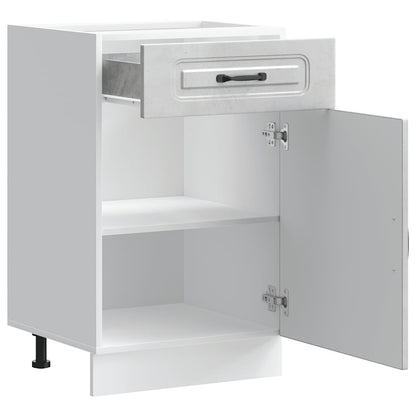 vidaXL Kitchen Base Cabinet "Kalmar" Concrete Grey Engineered Wood