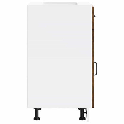vidaXL Kitchen Base Cabinet Kalmar Smoked Oak Engineered Wood
