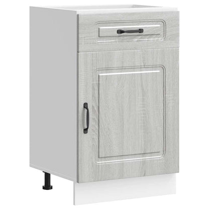 vidaXL Kitchen Base Cabinet Kalmar Grey Sonoma Engineered Wood